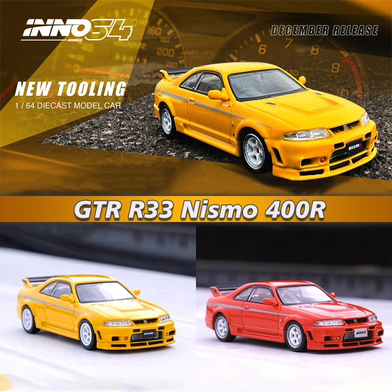 INNO 164 Skyline GTR R33 Nismo 400R Alloy Diorama Car Model Collection
