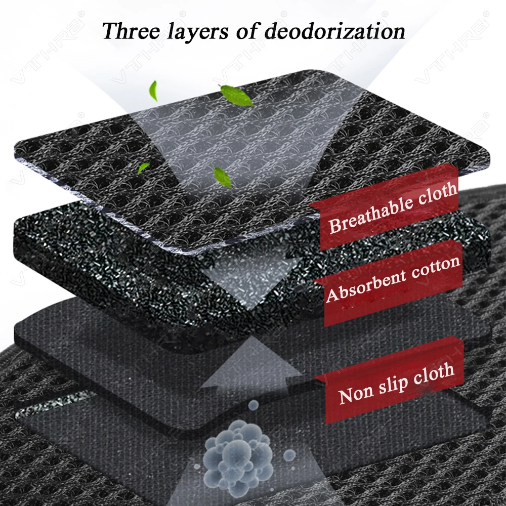Deodorant Insoles Breathable Bamboo Charcoal Sport Durable Shoe Pad Health Absorb-Sweat Inserts Soles Unisex 10 PCS/Lot for shoe insoles