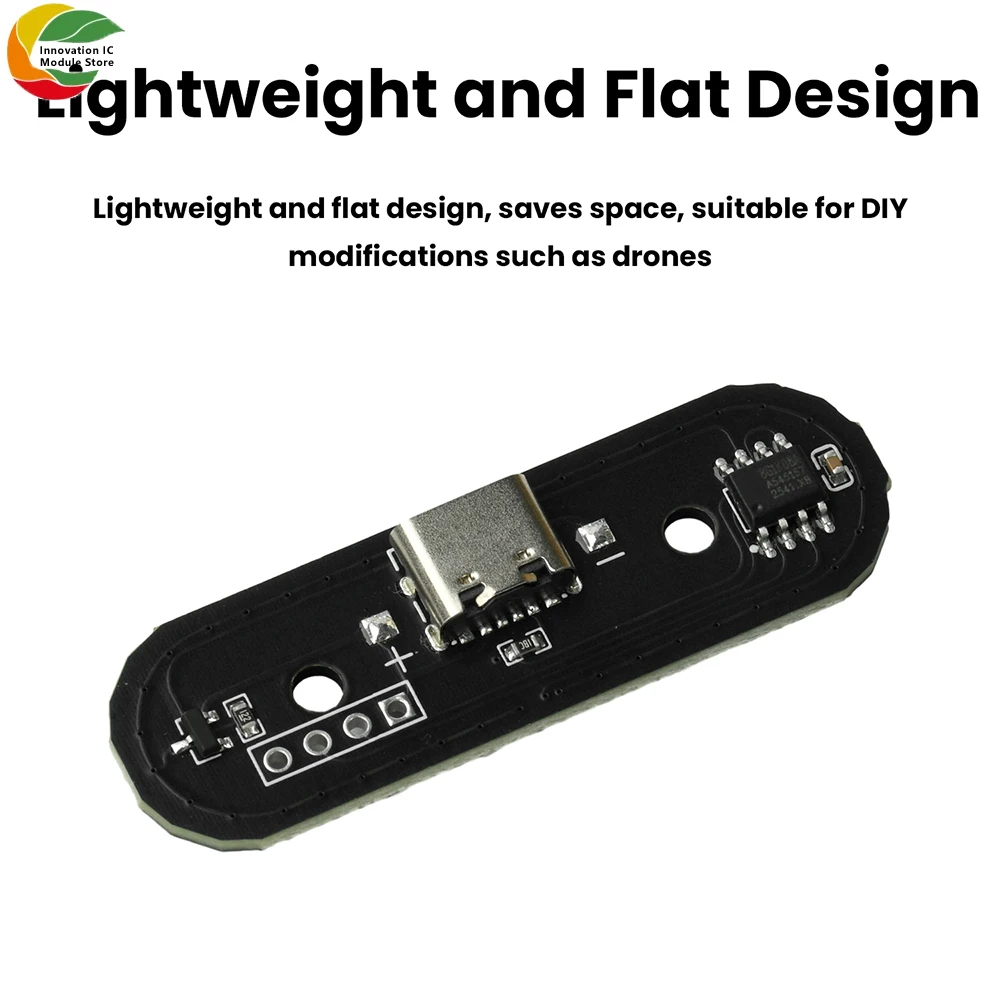 Feu Arrière LED RGB Type-C pour Drone Moto Vélo - 8 Modes