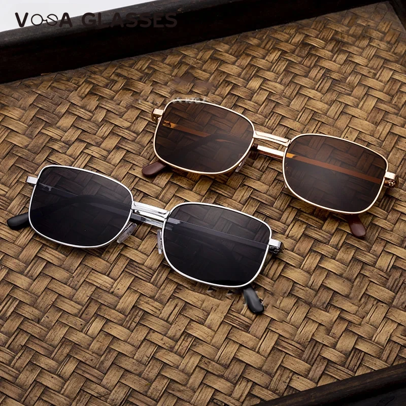 New Gentleman Square Sunglasses for Men High-end Men's Sunglasses Black Brown Vintage Sun Glasses for Women Designer 2