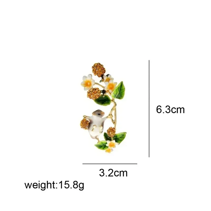 Chipmunk Cranberry Brooch Brooches Cute Chipmunk Cranberry Brooch Funny Little Squirrel Corsage Pin Animal Accessories