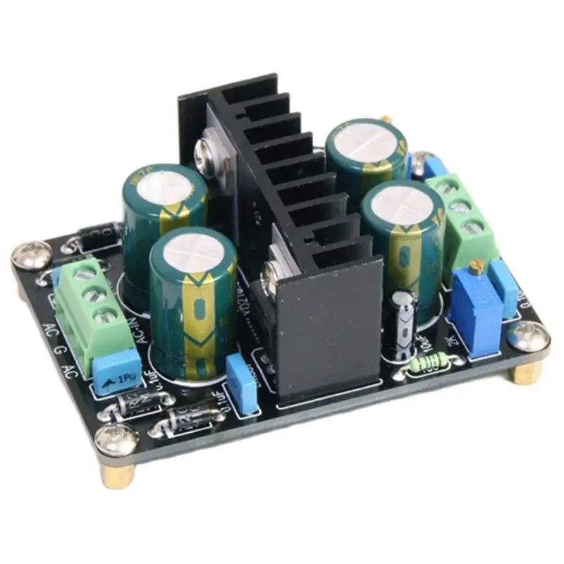 Assemble LM317 LM337 5-24V Adjustable Regulated Power Supply Board For HiFi Audio Amplifier |