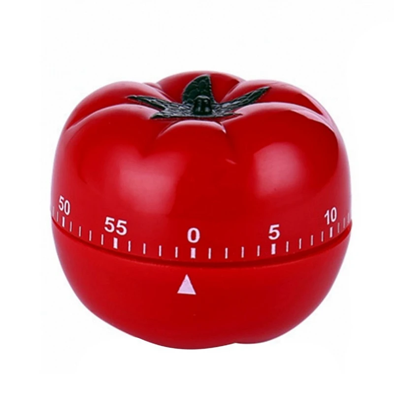 

2X 1-60Min 360 Degree Fashion Cute Indoor Kitchen Practical Tomato Mechanical Countdown Timer