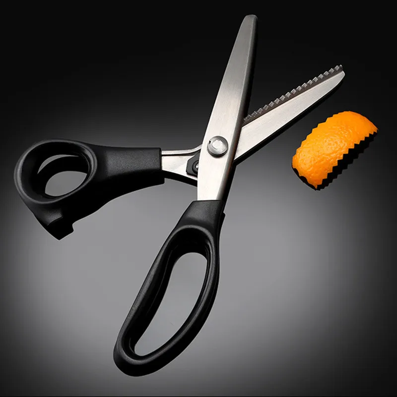 Stainless Steel Pinking Shears Lace Scissors Professional