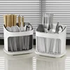Utensil Holder Cutlery Drainer Kitchen Tableware Storage Bucket Plastic Chopstick Spoon Storage Rack Detachable Kitchen Tools 1