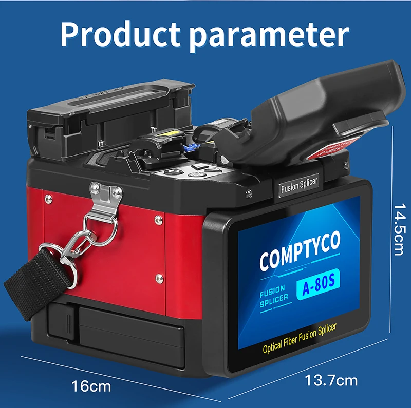 A-80S/A-88S Optical Fiber Fusion Splicer 6 Motor Touch Screen Multilingual Fiber