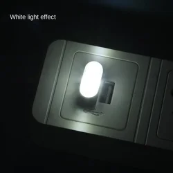 Compact LED USB Ambient Night Light - Stylish Interior Decorative Accent Lighting (WHITE)