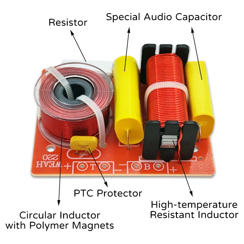 Altoparlante Scheda Audio A 2 Vie Divisore Di Frequenza Unità - Foto 4