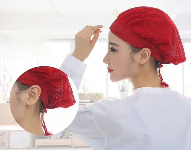 Cappellini Da Chef Rete - Pack 3 Pezzi Unisex In Cotone Regolabile - Foto 8