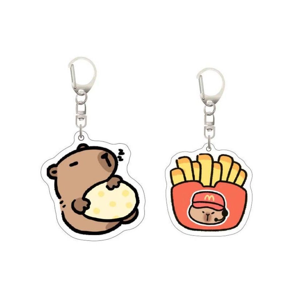 Birthday Gift Capybara Capybara Acrylic Keychain Creative Cute Capibara Bag Hanging Puppy Funny Kapibara Pendant Backpack Decor