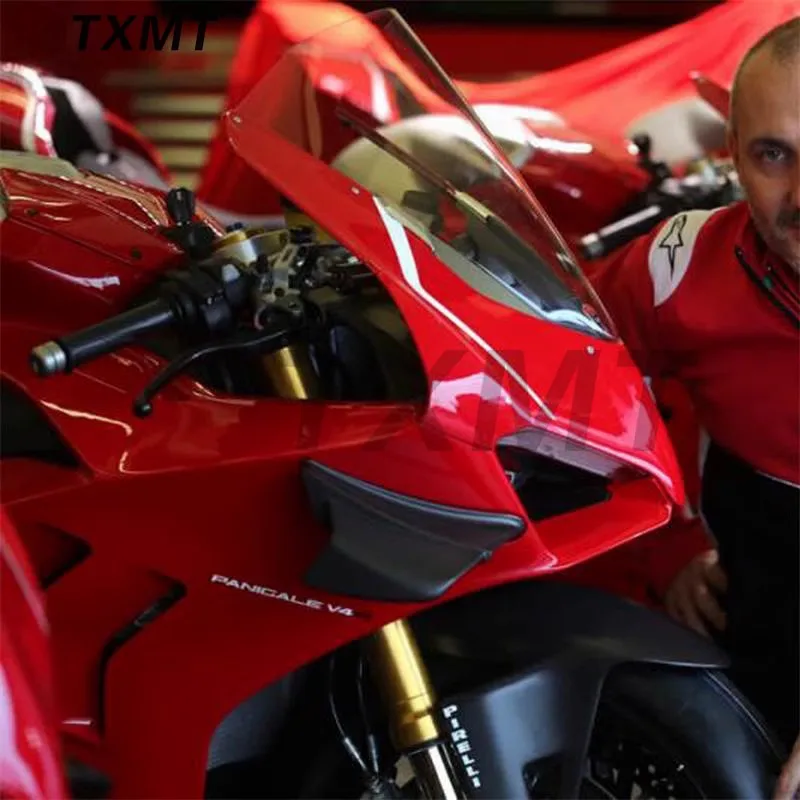 Motorcycle fairing fixed wing for Ducati V4S 20-22 V4 Fixed wing black left and right wings