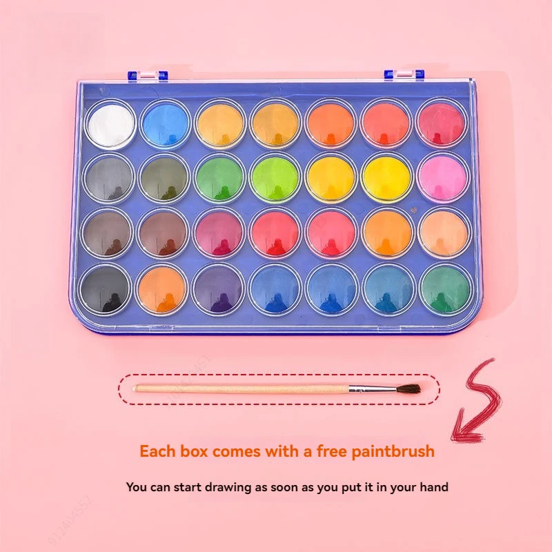 水彩絵筆,プロの水彩絵の具,画材,12, 16, 28, 36, 48色 - AliExpress