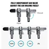 1 2 3 4 5 Way Aquarium Air Splitter Valve Fish Tank Air Pump Flow Splitter Distributor Pump Valve Tap Lever Control Switch Valve 5