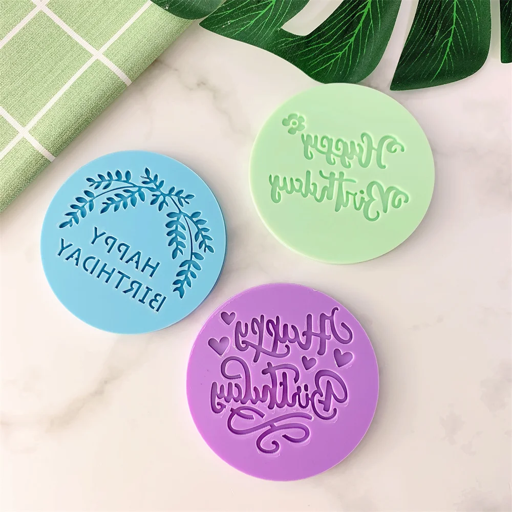 Acheter Moule à Gaufrer En Plastique DIY Moule à Découper Pour Gâteau Fondant Outil De Cuisson Pour Boulangerie Cuisine Maison Type 8