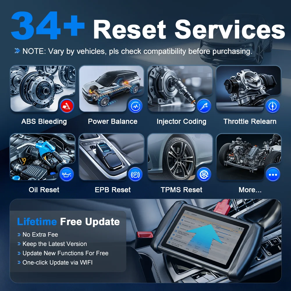 Automotive Diagnostic Scanner XTOOL InPlus IP616 Automotive Scanner All System Diagnostic Tools FCA AutoAuth 34 Reset Lifetime Free Update OBD2 Scanner