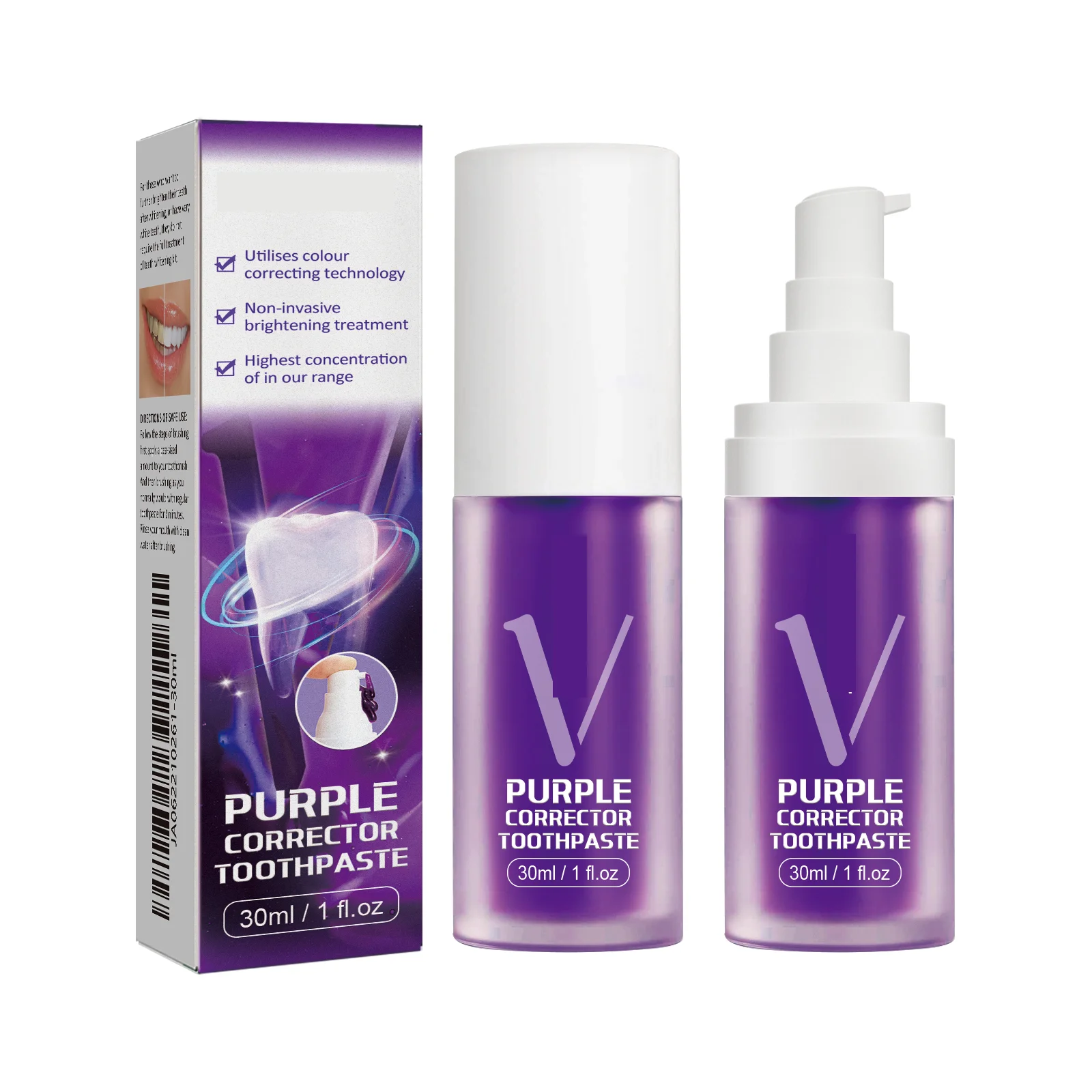 Teeth Whitening Product Toothpaste Colour Corrector Oral Cleaning Care