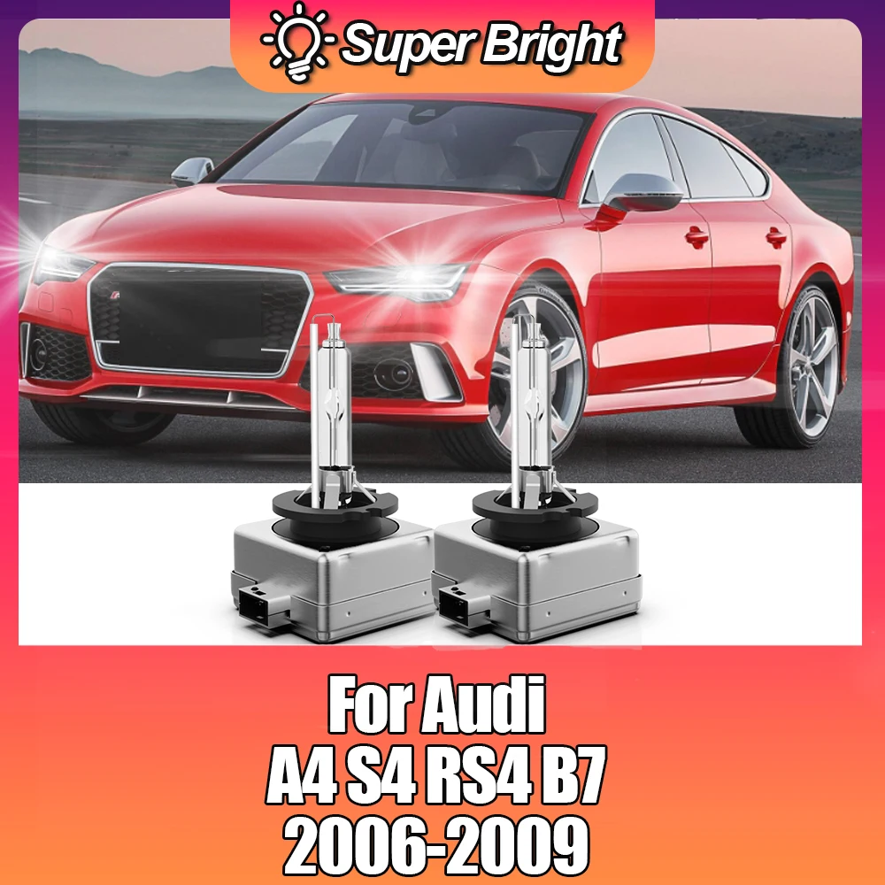 2Pcs HID Xenon Bulb D1S Car Headlight kit Bulb 12V 35W 6000K 8000K 12000K Accessories For Audi A4 RS4 S4 B7 S3 RS3 A3 Q7 R8 TT