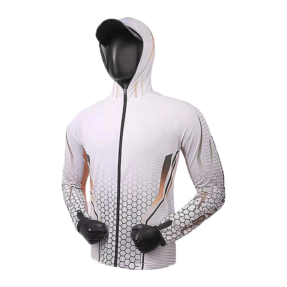Fishing Shirt Men Long Sleeve Hooded T-Shirt Unisex