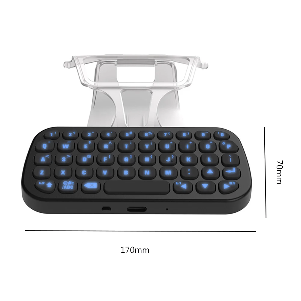 TP5-0556S Wireless Bluetooth-compatible Gamepad Keyboard Chat Voice Pad External Key Panel Game Accessories for PS5 Controller