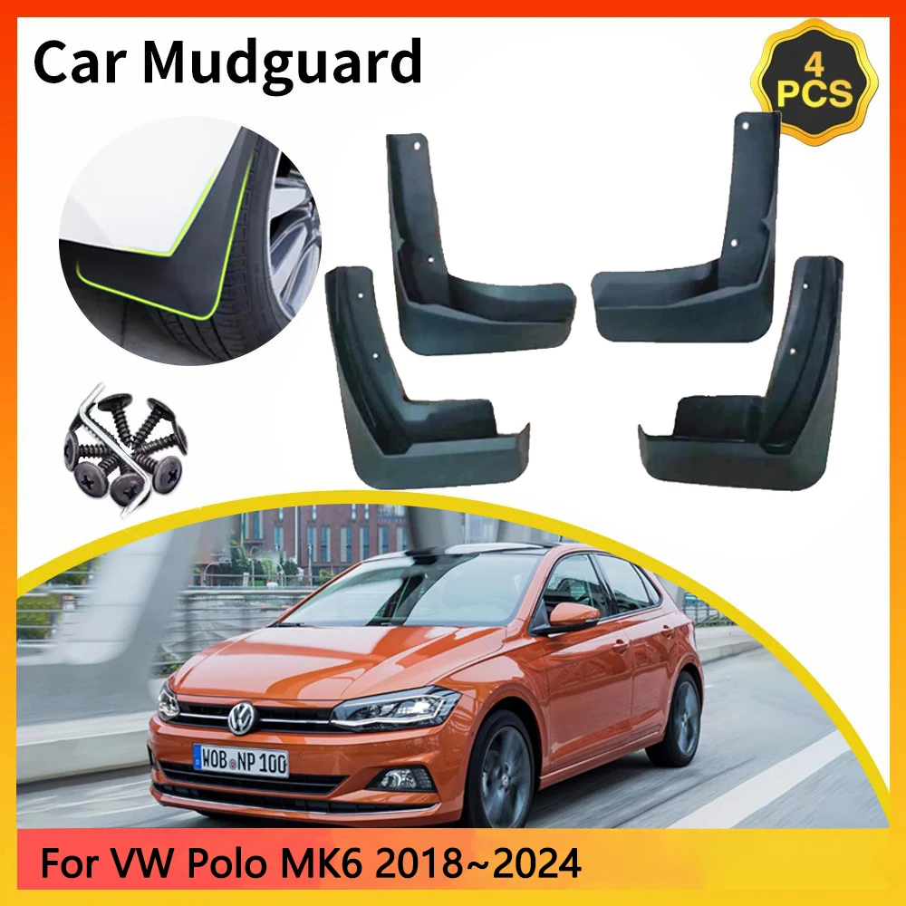 

Брызговики для Volkswagen VW Polo MK6 6-го поколения AW BZ AE 2018 ~ 2024 2019 годов