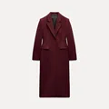 Long burgundy coat