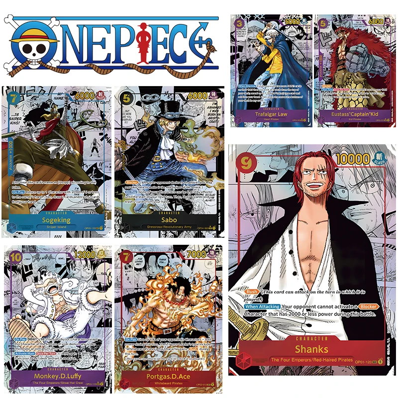 

Diy Homemade English One Piece Nami Luffy Hancock Anime Characters Bronzing Collection Flash Card Cartoon Toys Christmas Gift