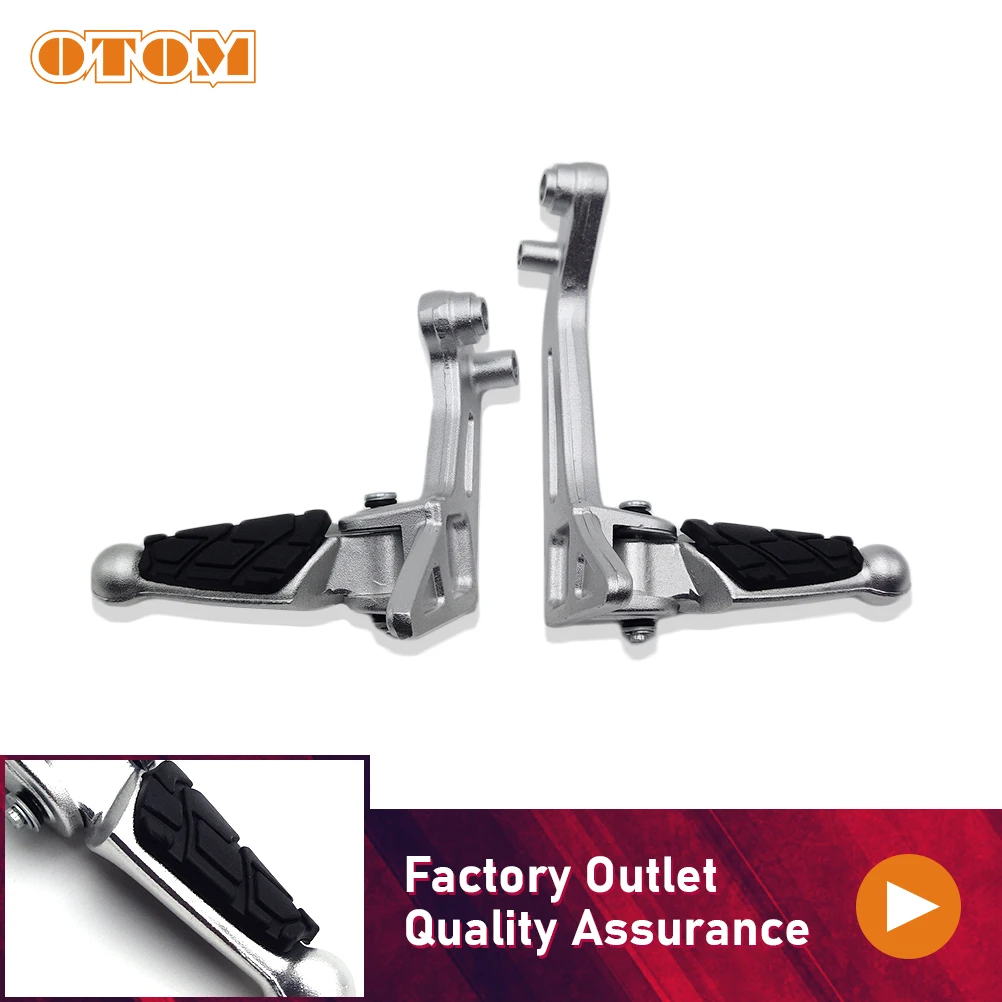 

OTOM Motorbike Accessories Front Foot Pegs Rests Footrest Pedals For KEWS K16 HENGJIAN Dirt Bike Motorcycle Modified