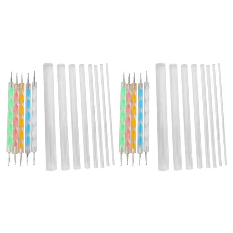 

2X Mandala Dotting Tools Set For Painting Rocks,Painting Rocks Dot Kit, Rock Stone Painting Pen Polka Dot Tool Template