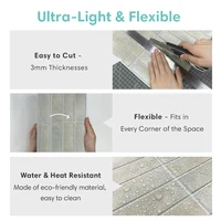 สติกเกอร์ติดกระเบื้อง3D 10ชิ้นกระเบื้องสีเขียวมีกาวในตัวสติ๊กเกอร์ติดกระเบื้องผนังห้องน้ำและแม่พิมพ์30x30cm 4