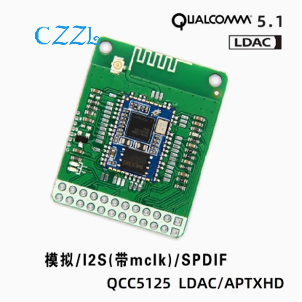 LDAC sem perdas QCC5125 Bluetooth 5.1 Qualcomm APTX/APTXLL/APTXHD decodificação SPDIF analógico I2S
