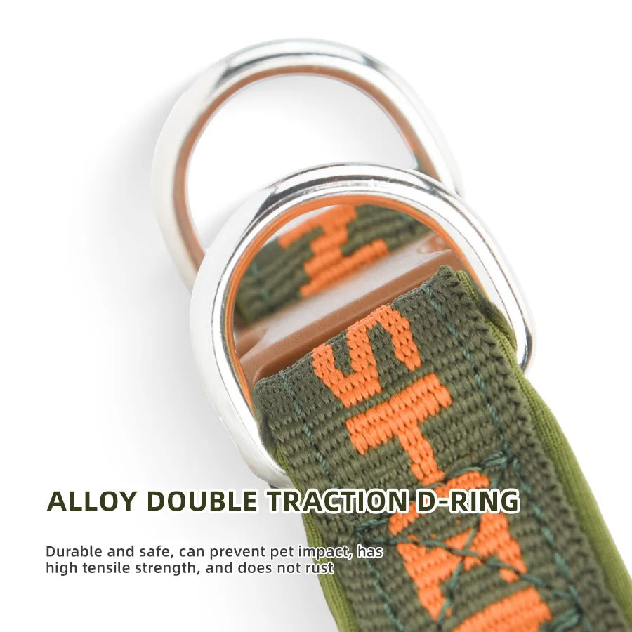 Pet dog adjustable collar Two metal D-ring and durable buckle Colorful prints Suitable for large medium and small dogs