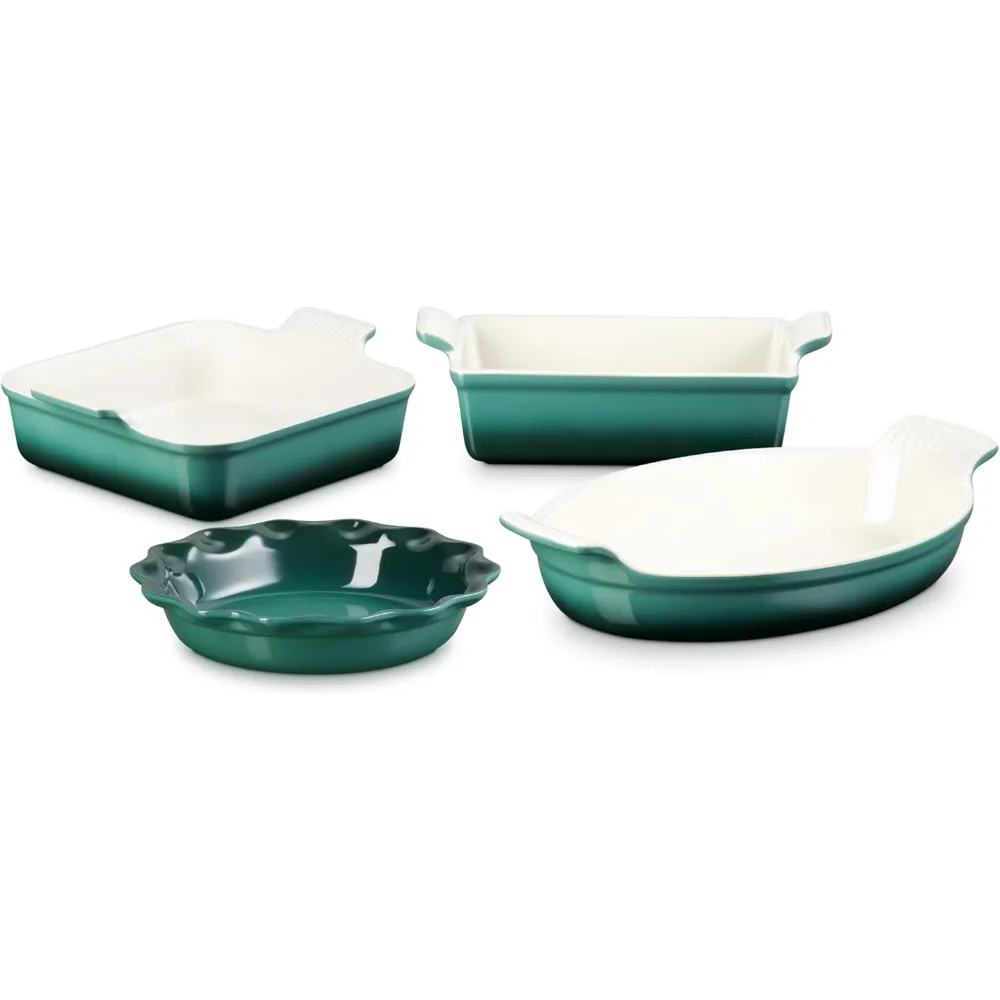 StonewareHeritage Bakeware Set, Oyster