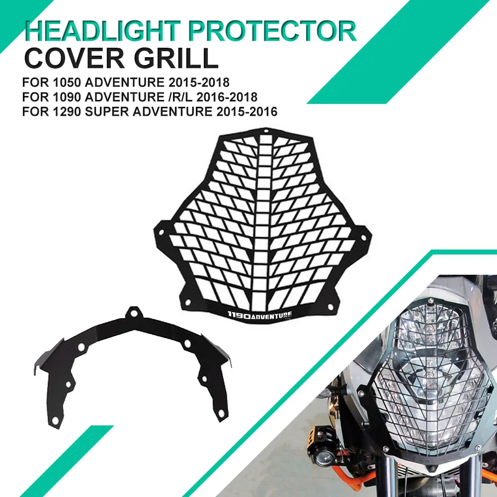 

For 1290 Superadventure Motor Headlight Guard Protective Grill Cover Grille Protector 1050 1090 1190 Adventure R L ADV 2018 2017