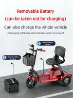 Scooter de mobilité pliant Mini pour personnes âgées handicapées famille puissant Scooter électrique 3 roues avec siège Tricycle électrique adultes 3