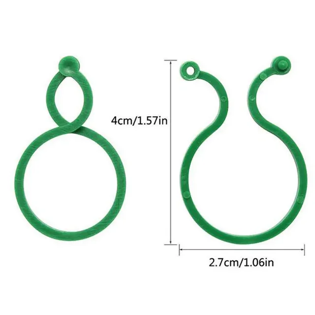 50pcs Garden Plant Support Clips Orchid Flower Ties Vegetables Tomato Vine Flower Clips Plastic Plant Locks for Securing Plants 6