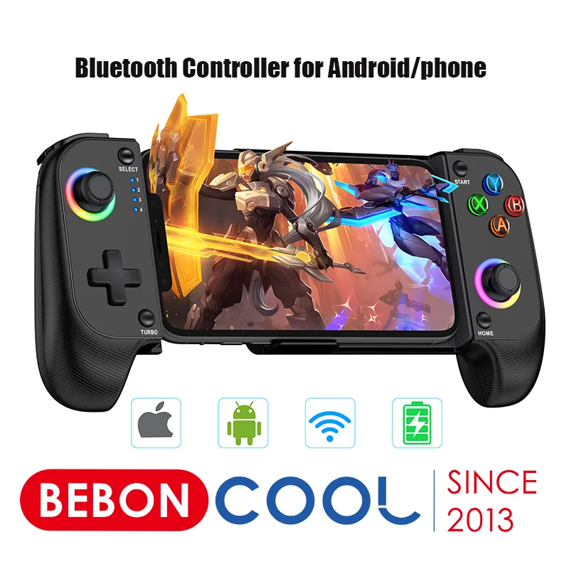 Beboncool Gamepad Controller Per Telefono Cellulare Per Iphone Android Phone Ps Remote Play Xbox Game Con Joystick Trigger Effetto Hall