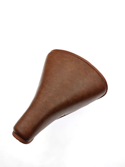 Glass Bottle Playdo Vintage Bike Saddle, Classic Comfort Brown PU