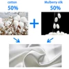 TOP Luxury 100% White Goose Down Filling Pillow Silk + Cotton Shell Soft Warm Silky Can Be Customized Size 4