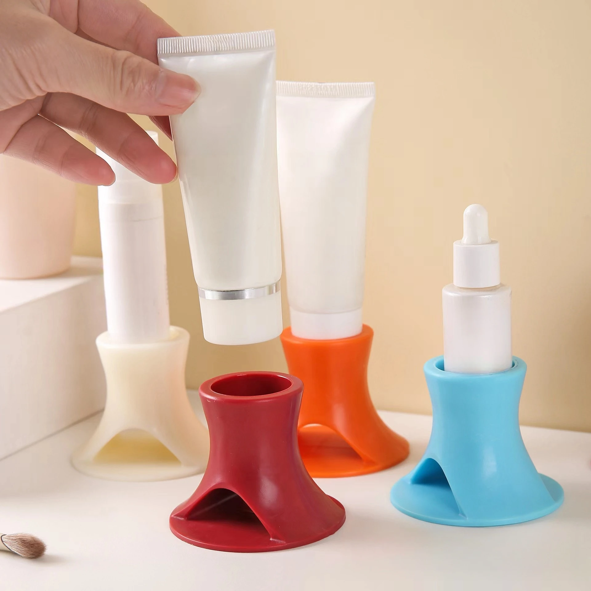Coin holder portable glue holder rainbow colored multifunctional craft gift tool skin care product
