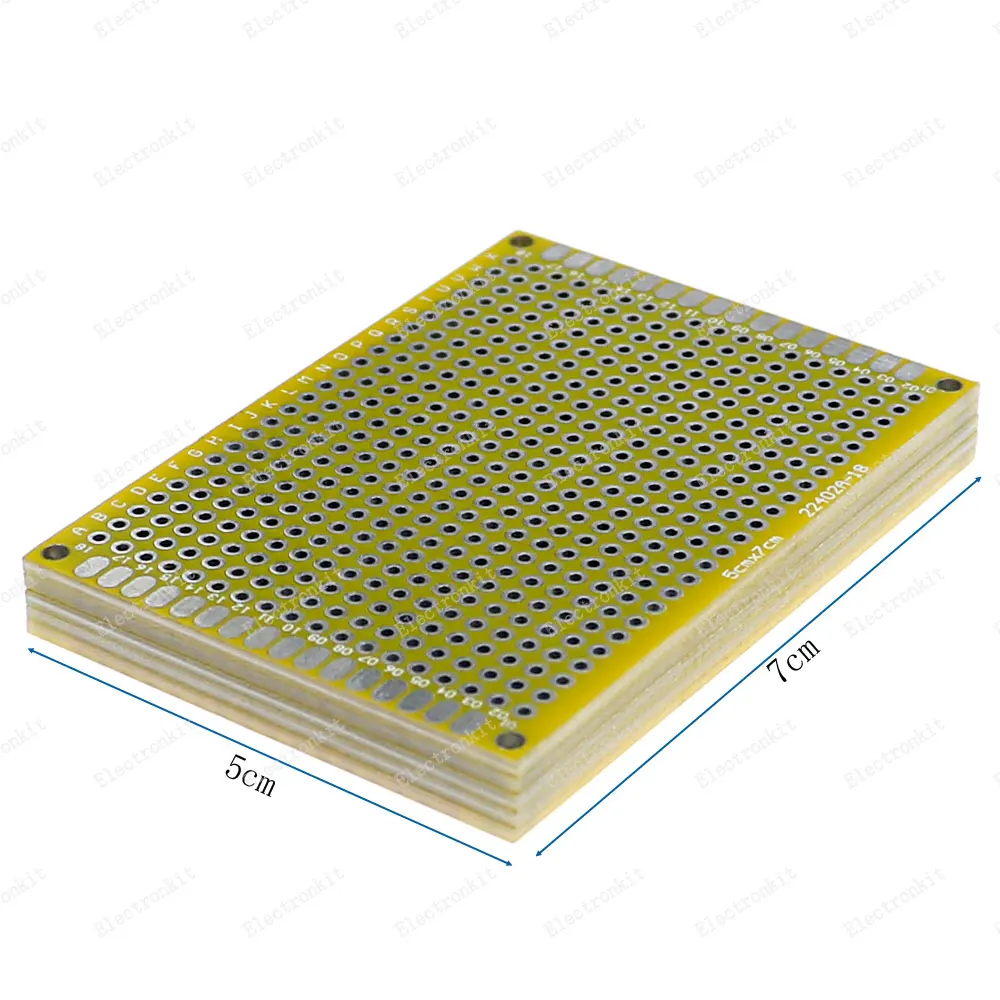 PCB Prototype Board Circuit Protoboard Universal Stripboard Prototyping Veroboard 20pcs/lot 2X8 3X7 4X6 5X7 5Pcs Each Mix