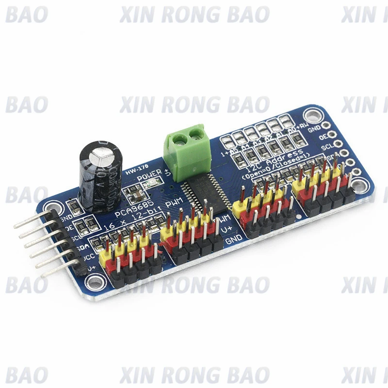 

6 Channel 12-bit PWM/Servo Driver-I2C interface PCA9685 module Raspberry pi shield module servo shield