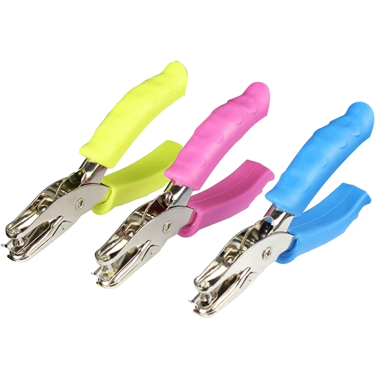 

3 Piece 1/4 Inch Of Hole Handheld Puncher For Office School Supplies,Can Be Used For Labels,Greeting Cards