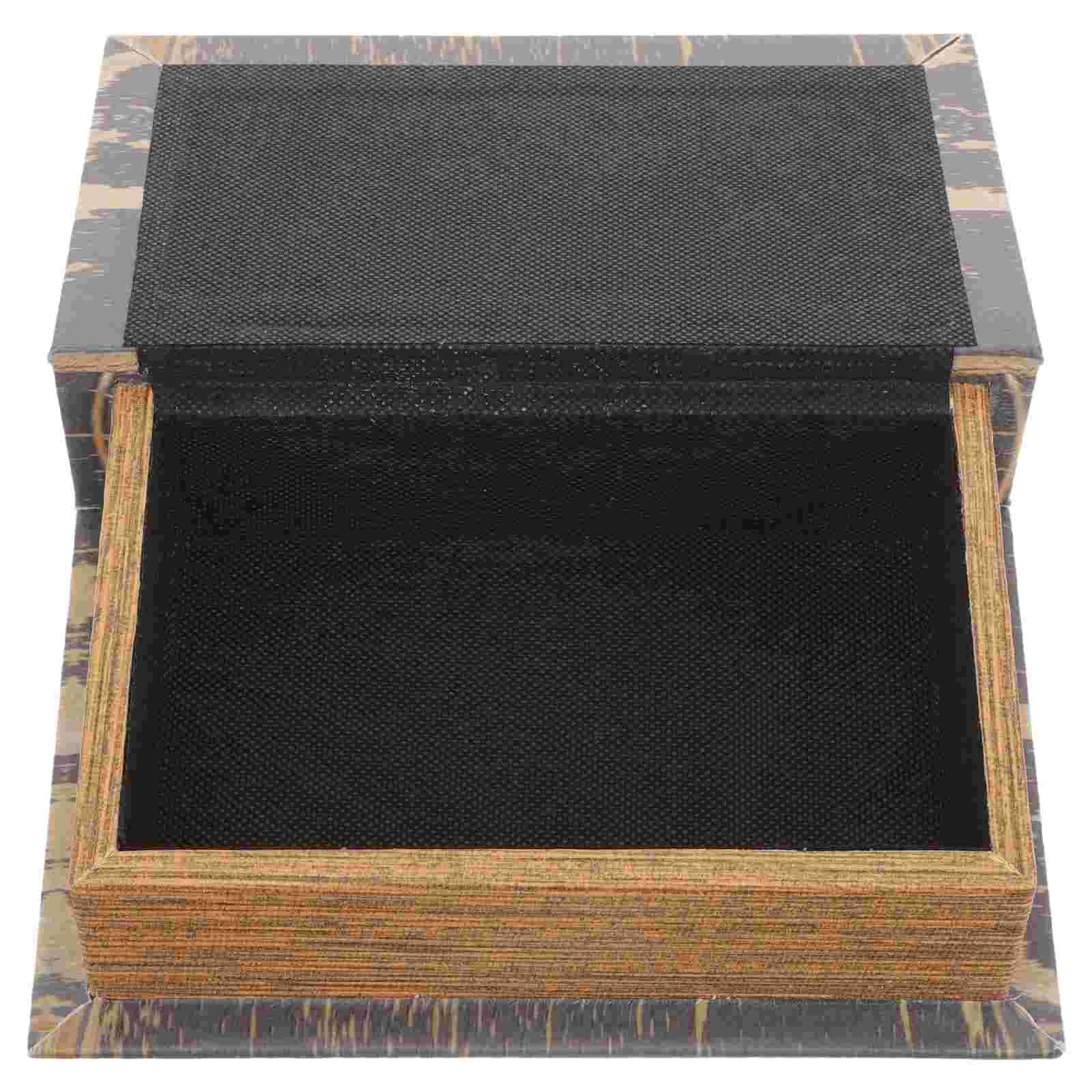 

Gift Vintage Decor Book Office Black Bookshelf False Props Pu Decoration