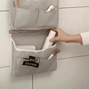 Hanging Storage Bag 3 Pocket One-layer Hanging Organizer for Dorm Living Room Bathroom Home Fabric Wall Closet Organizer 3