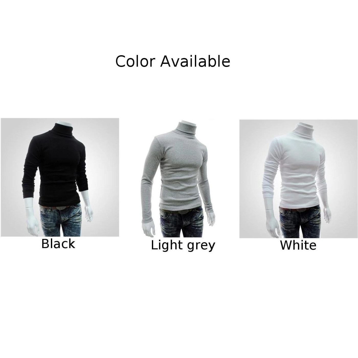 Turtleneck sweater Basic sweater Jacquard sweater Winter men's slim turtleneck long sleeve tops pullover warm comfortable stretch knitwear sweater