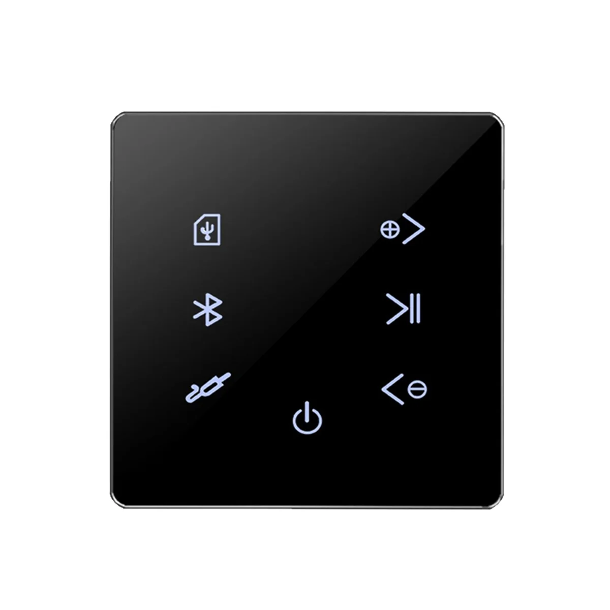 

Bluetooth усилитель в стене USB SD карта музыкальная панель для умного дома фоновая аудиосистема стерео для отеля ресторана-черный