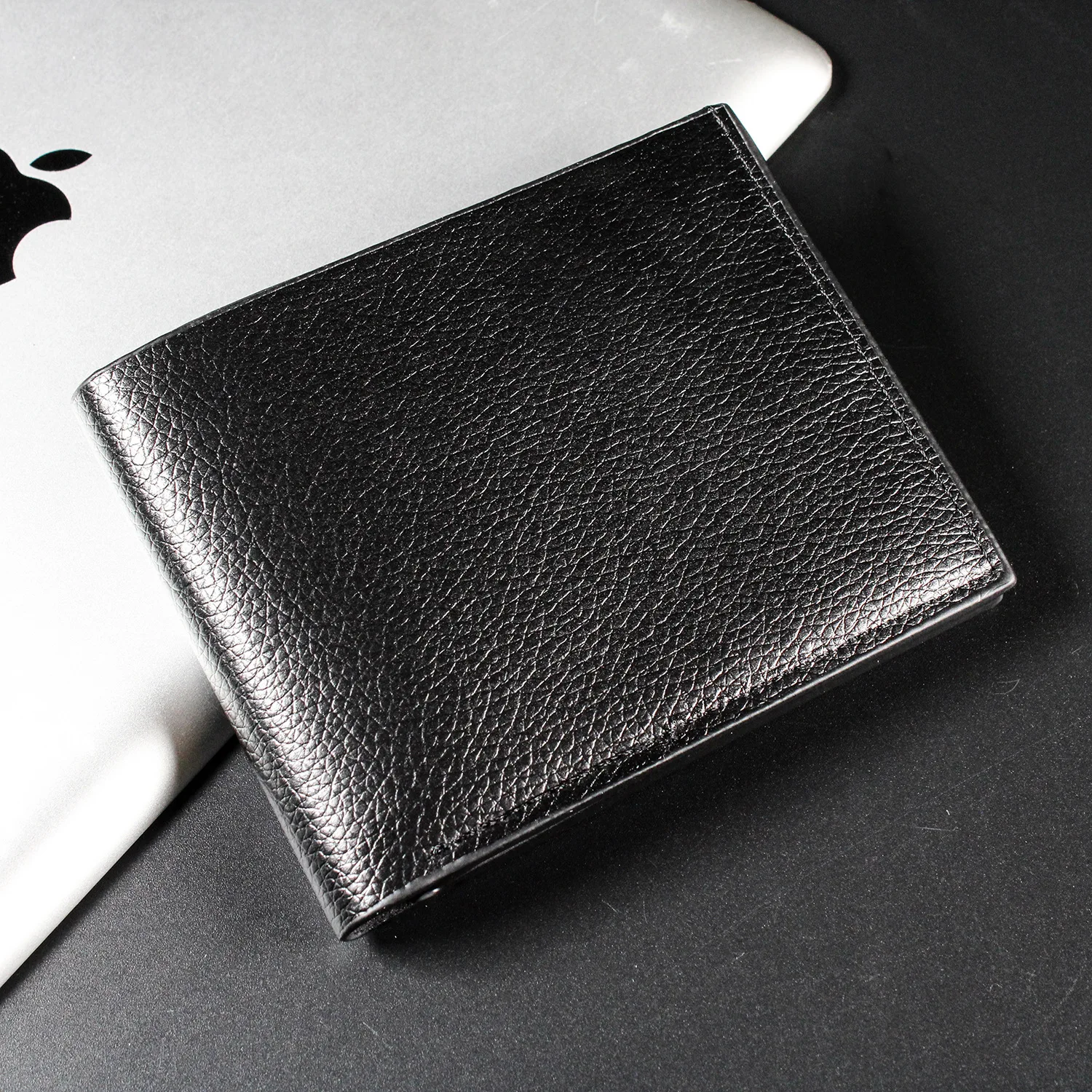 Men Short Soft Pu Leather Wallets Vintage Thin Male Credit Card Holder Black Small Money Purses Large Capacity Card Holder Bag