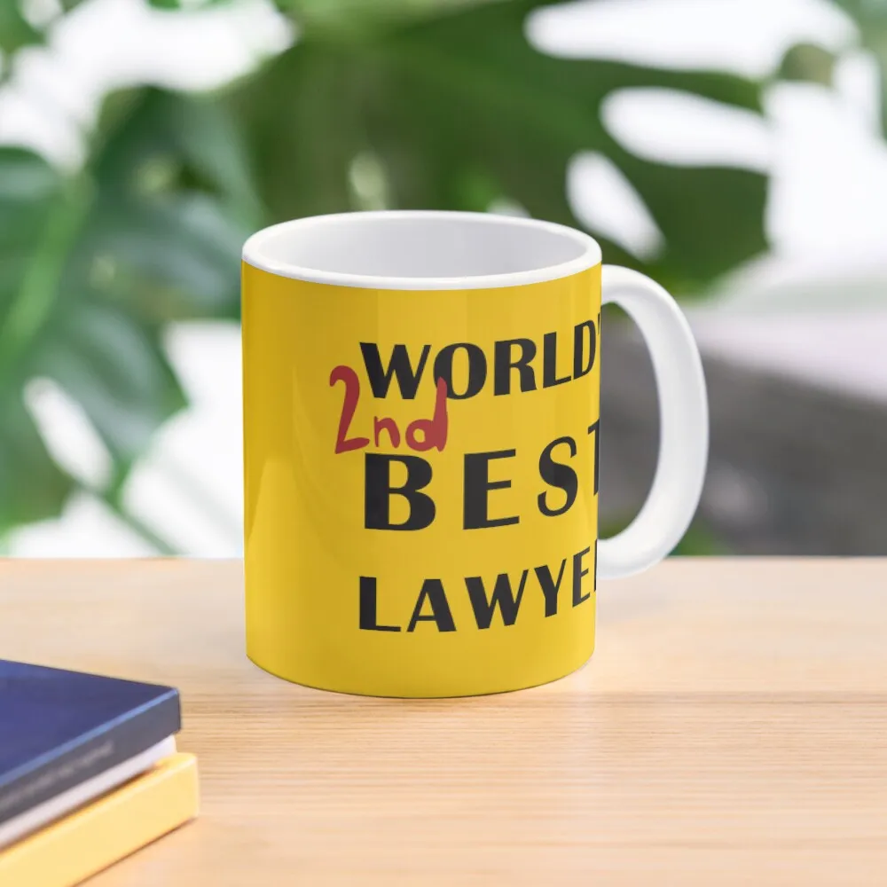 

World's 2nd Best Lawyer Coffee Mug Ceramic Cups Creative Cute And Different Cups Mug