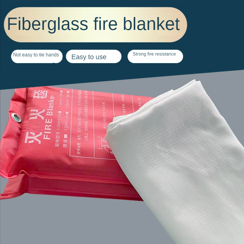 VITCOCO 1.2m*1.2m Fire Blanket Electric Welding Fire Blanket Protection Flame Retardant Glass Fiber