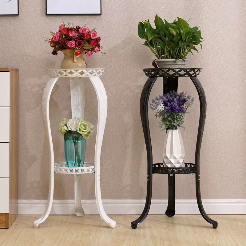 Plant Stand Indoor Flower Rack Storage Racks Home Office Living Room Balcony Iron European Bonsai Shelf Flower Pot Rack